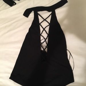 Express bodysuit with choker